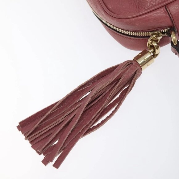 GUCCI Shoulder Bag Leather Pink Gold 308364 - Picture 10 of 15